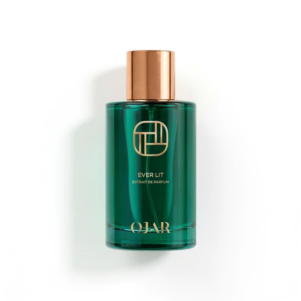 OJAR Ever Lit Extrait de Parfum 100 ml žalias buteliukas su variniu dangteliu