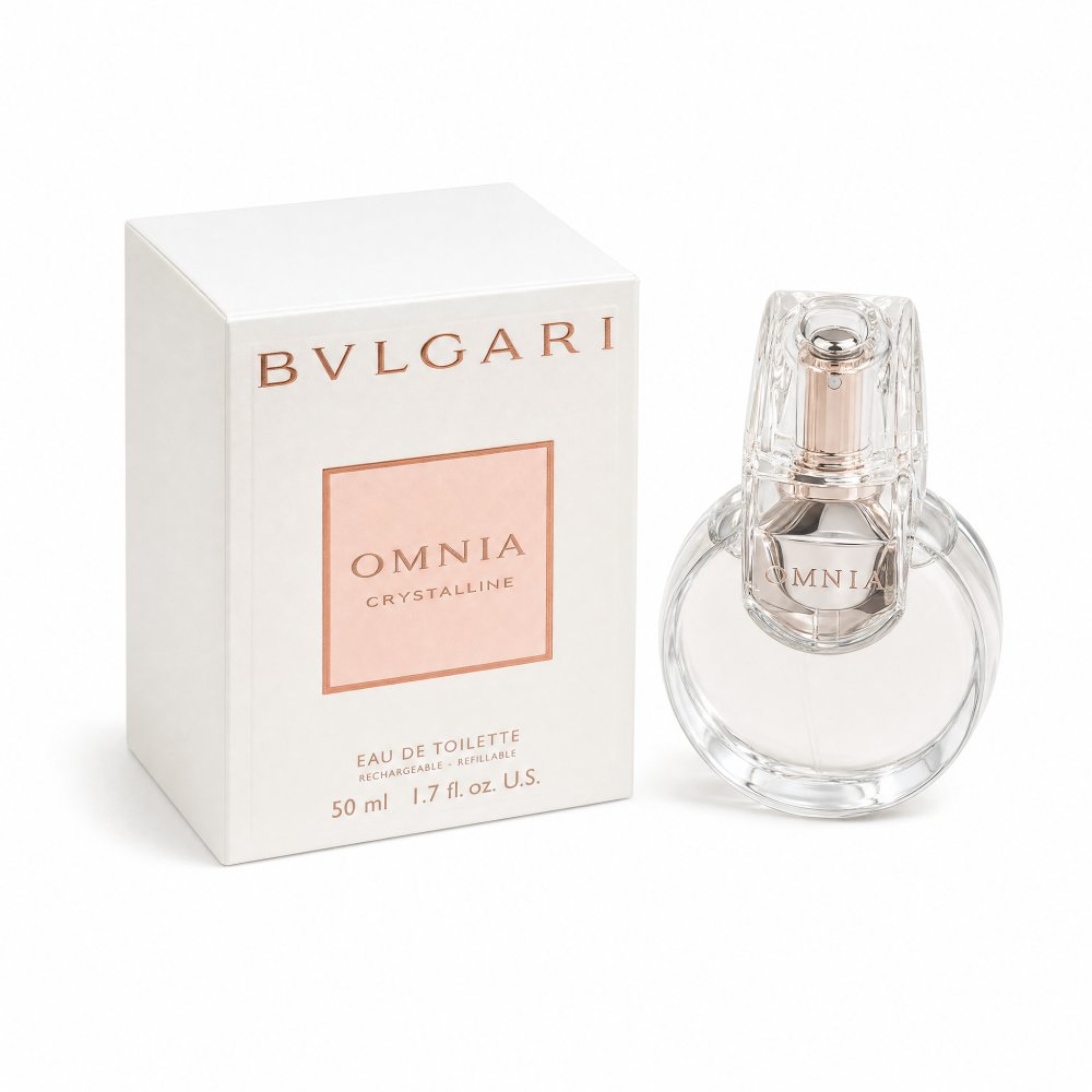 Bvlgari Omnia Crystalline EDT 50 ml Refillable su originalia dėžute