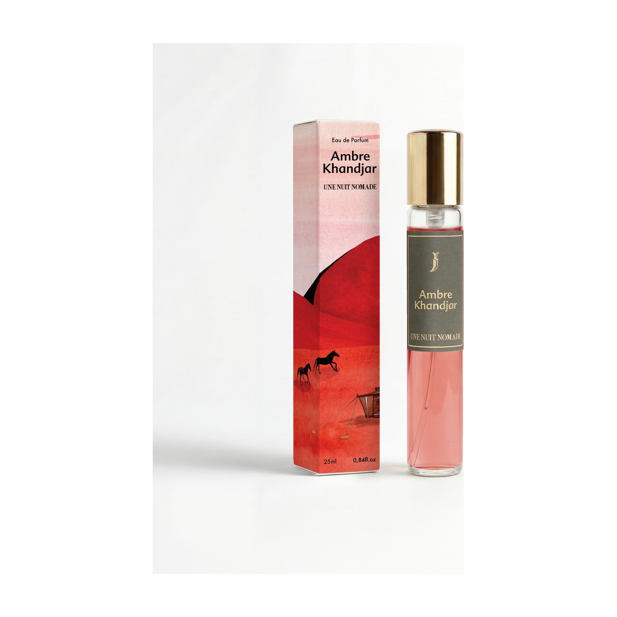 Une Nuit Nomade Ambre Khandjar Eau de Parfum 25 ml — kelioninis purkštukas su dėžute