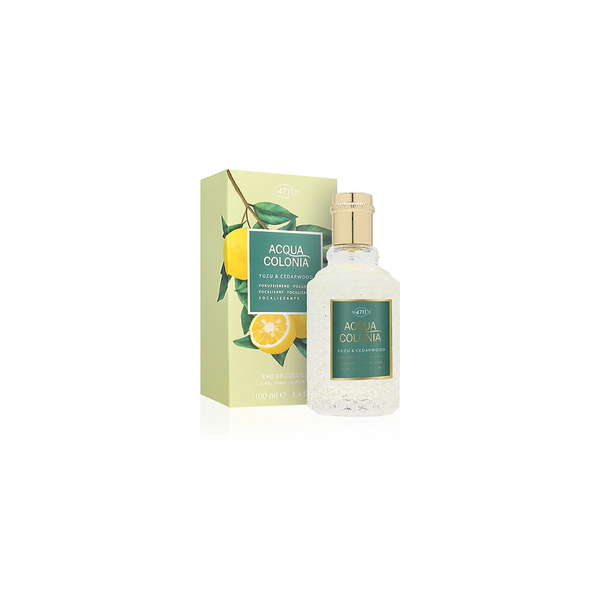 4711 Acqua Colonia Yuzu & Cedarwood Eau de Cologne 100 ml — kvepalų buteliukas