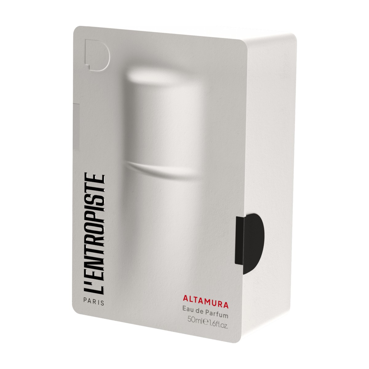 L'Entropiste Altamura EDP 50 ml balta popieriaus masės pakuotė