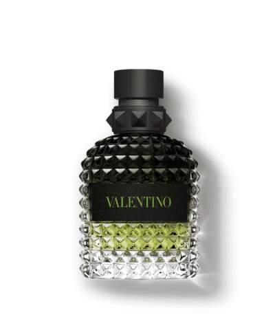 Valentino Uomo Born In Roma Green Stravaganza Eau de Toilette 50 ml žalias rombuotas buteliukas