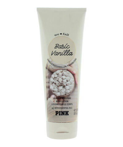 Victoria's Secret, Pink Basic Vanilla, Drėkinantis, Kūno losjonas, 236 ml kvepalų buteliukas