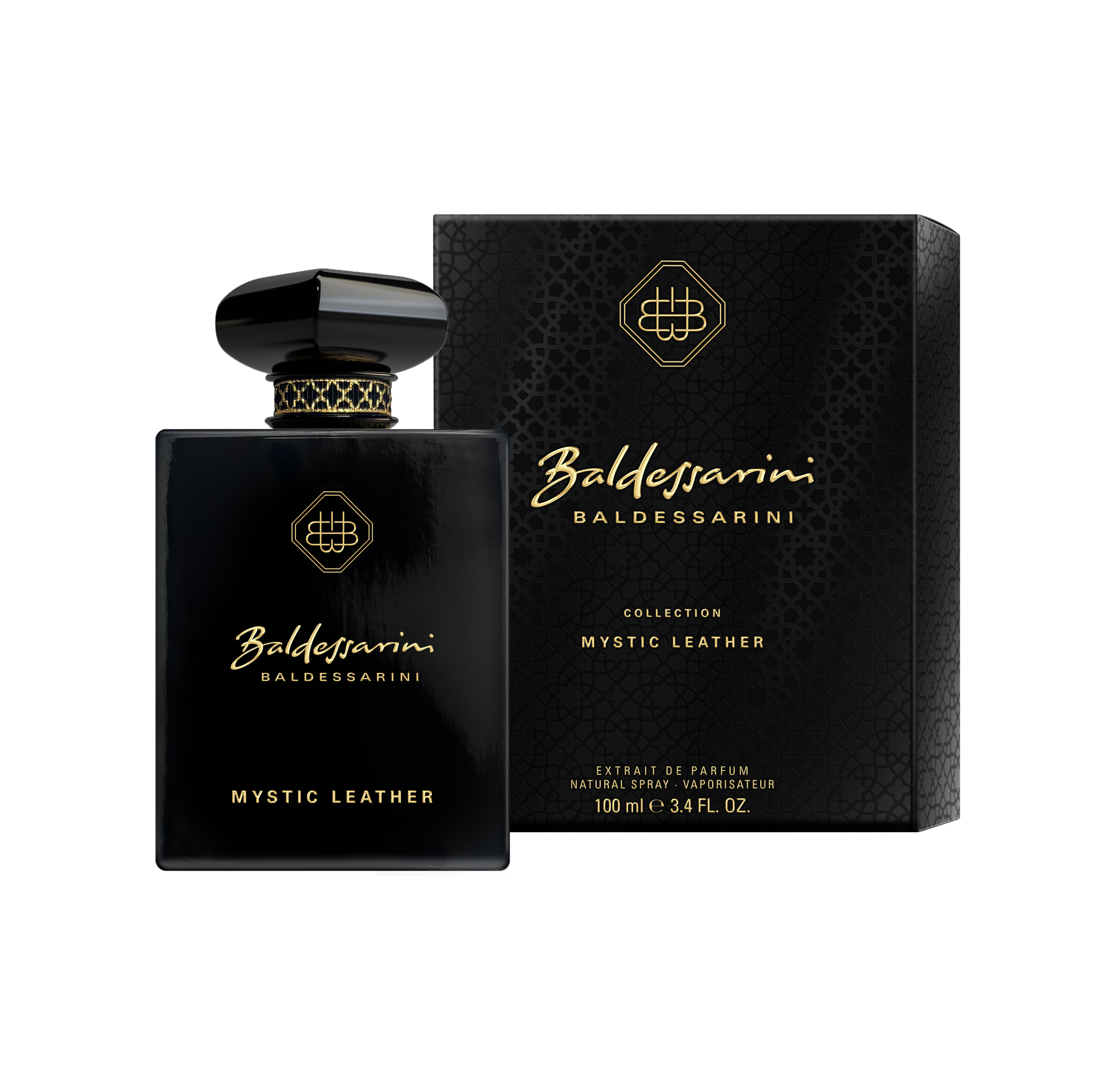 Baldessarini Mystic Leather Extrait 100 ml flakonas su juoda dėžute
