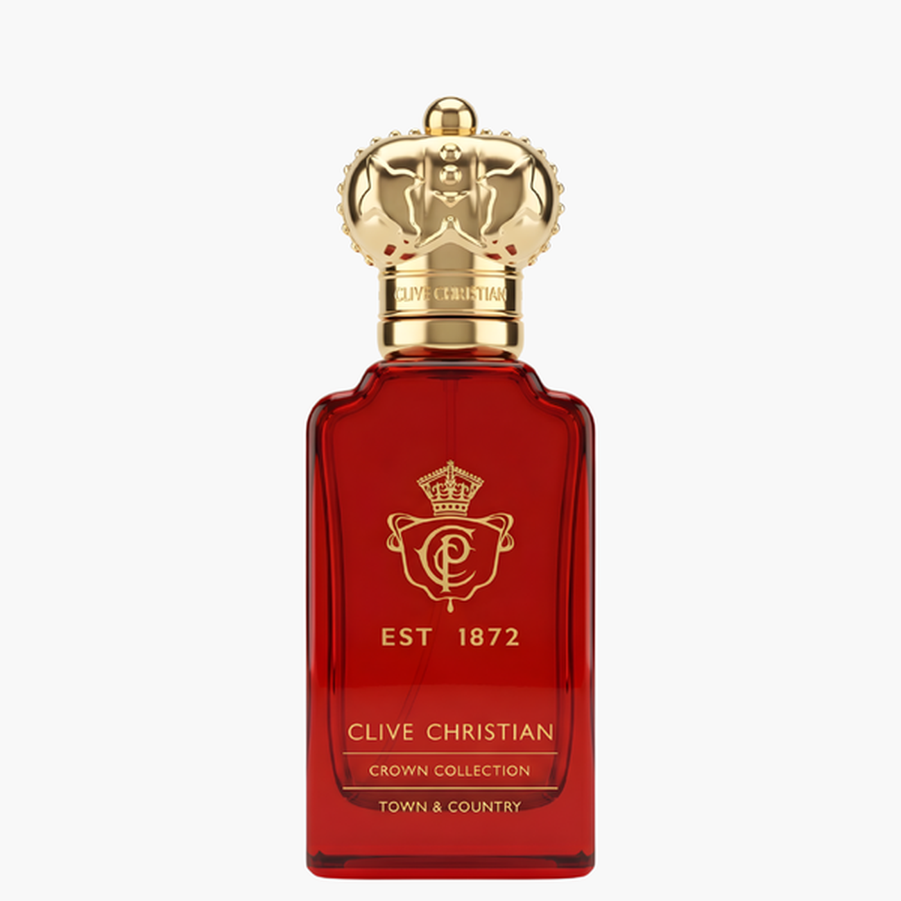 Clive Christian Town and Country Eau de Parfum 50 ml raudonas buteliukas su auksine karūna