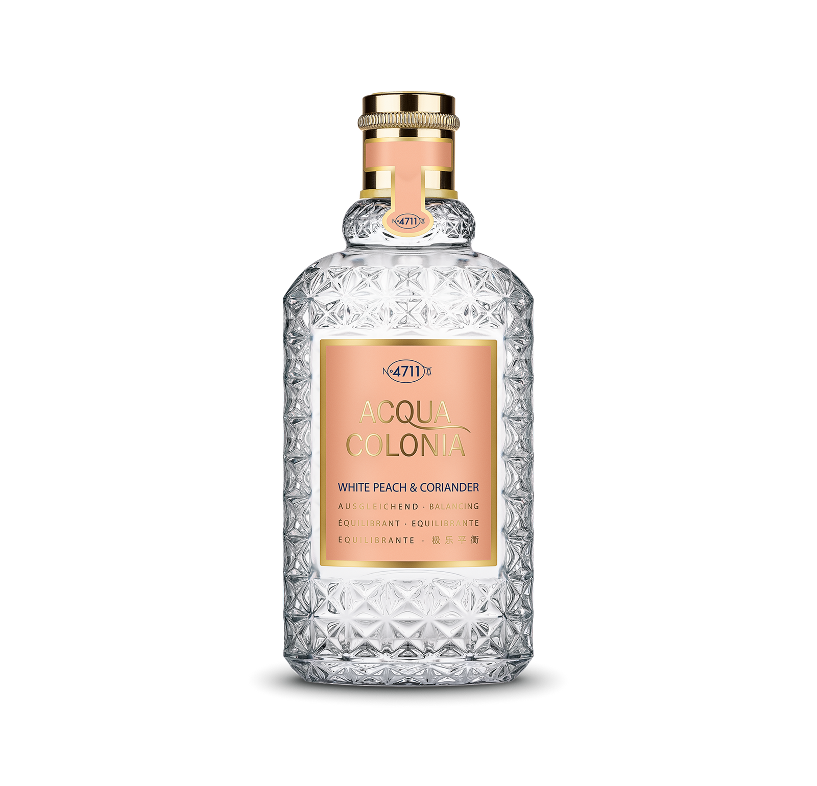 4711 Acqua Colonia White Peach & Coriander Eau de Cologne 100 ml — kvepalų buteliukas