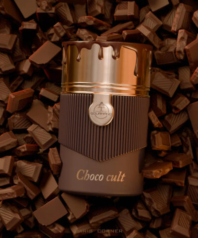 Paris Corner Choco Cult EDP 100 ml rudas buteliukas sokolado fone