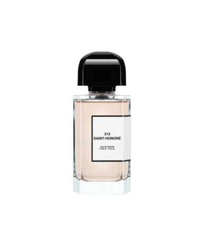 BDK Parfums 312 Saint-Honoré Eau de Parfum 100 ml, skaidrus kvadratinis buteliukas su juoda kepurėle ir balta etikete