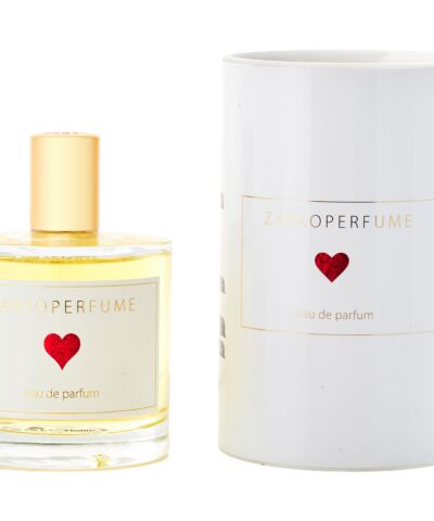 Zarkoperfume Sending Love Eau de Parfum 100 ml buteliukas su raudona širdimi ir balta pakuote