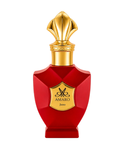Amaro Juno Extrait de Parfum 50 ml raudonas buteliukas su auksine etikete