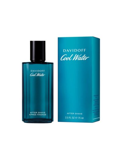 Davidoff Cool Water Man po skutimosi losjonas 75 ml mėlynas buteliukas su pakuote