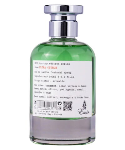 Emir, Ultra Citrus Factory Edition, Kvepalų vanduo, Uniseksas, 100 ml