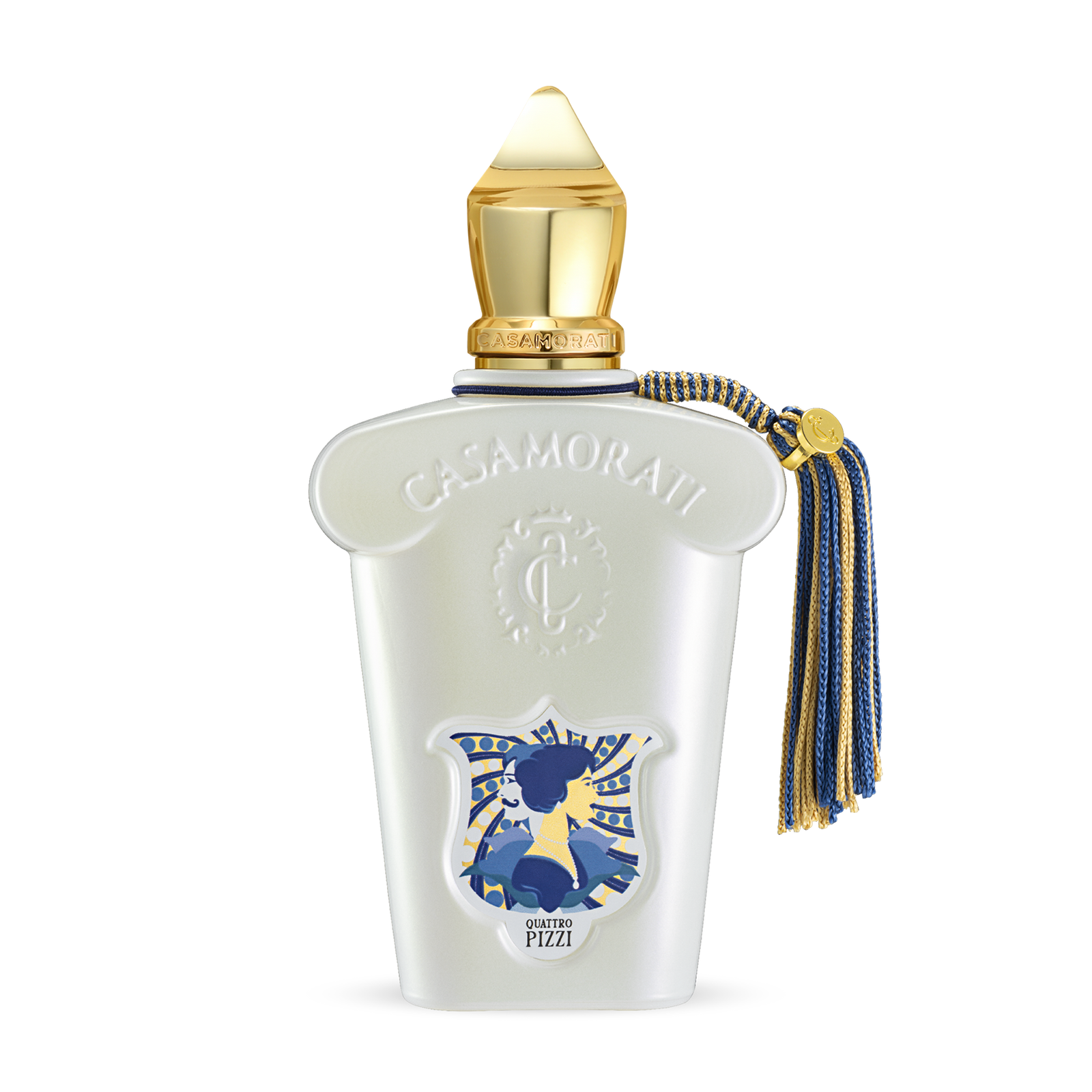 Xerjoff Casamorati Quattro Pizzi Eau de Parfum 100 ml, Casamorati buteliukas su auksiniu dangteliu