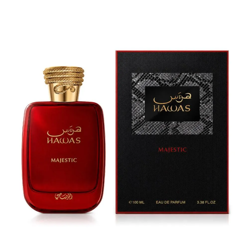 Rasasi Hawas Majestic EDP 100 ml buteliukas su juoda dėžute