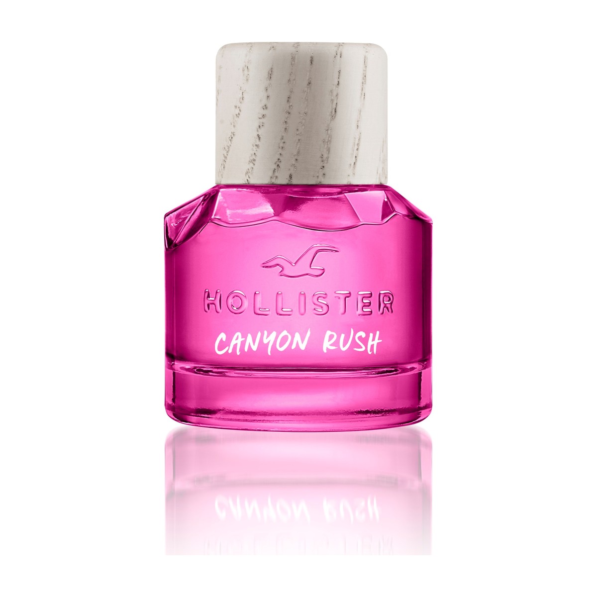 Hollister Canyon Rush For Her EDP 30 ml rožinis buteliukas su šviesiu mediniu dangteliu