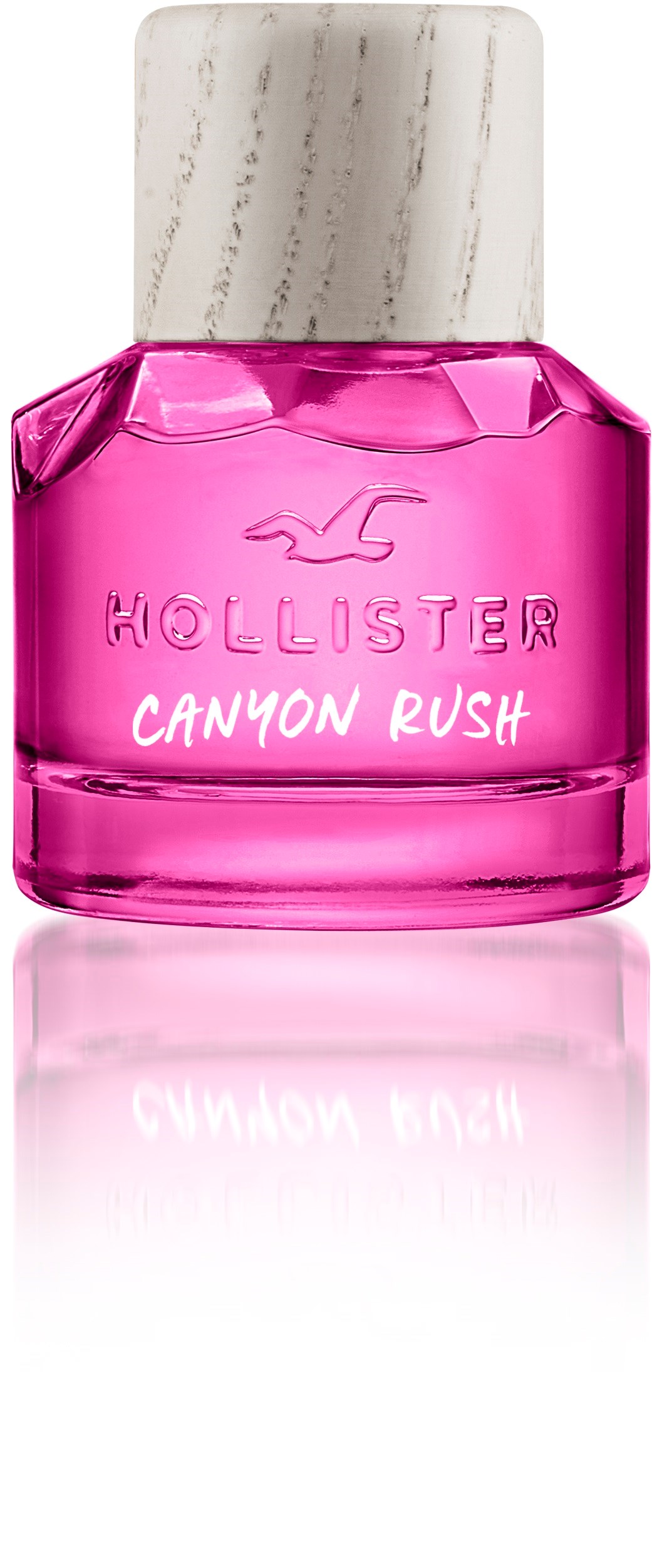 Hollister Canyon Rush For Her EDP 30 ml rožinis buteliukas su šviesiu mediniu dangteliu