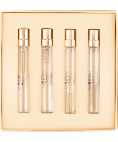 Collection III Set Memoize: Luxuria, Extrait De Parfum, Unisex, 7.5 ml + White Castitas, Extrait De Parfum, Unisex, 7.5 ml + Era, Extrait De Parfum, Unisex, 7.5 ml + Humanitas, Extrait De Parfum, Unisex, 7.5 ml kvepalų buteliukas
