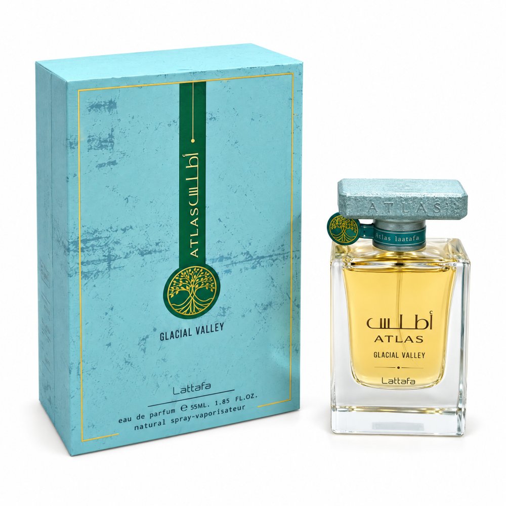 Lattafa Atlas Glacial Valley EDP 55 ml kvepalų buteliukas