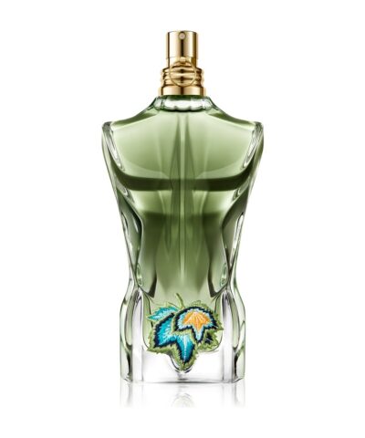 Jean Paul Gaultier Le Beau Paradise Garden EDP 125 ml žalias torso formos flakonas su siuvinėtu lapu