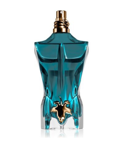Jean Paul Gaultier Le Beau EDT 125 ml žalsvai mėlynas torso formos flakonas su auksiniu lapu