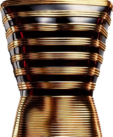 Jean Paul Gaultier Le Male Elixir Parfum 75 ml auksinis torso formos flakonas su juodomis dryžėmis