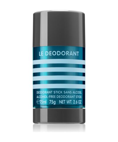 Jean Paul Gaultier Le Male Deodorant Stick 75 ml pilkas pieštukinis dezodorantas su mėlyna dryžuota juosta