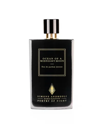 Simone Andreoli Ocean of a Midnight Moon EDP 100 ml juodas stačiakampis buteliukas su auksine etikete