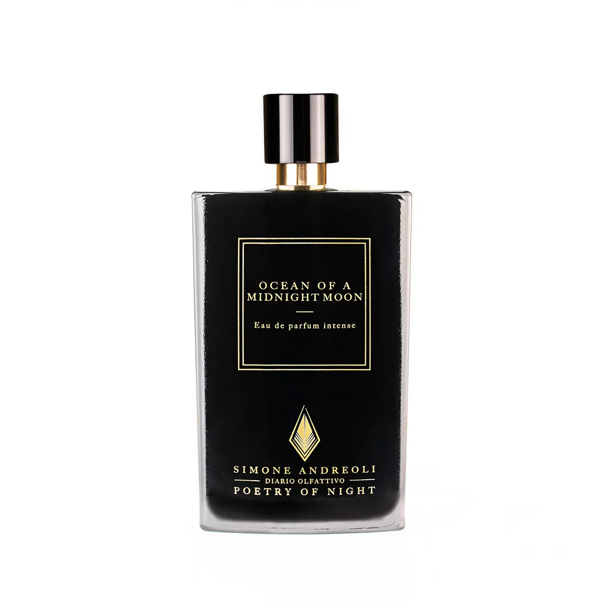 Simone Andreoli Ocean of a Midnight Moon EDP 100 ml juodas stačiakampis buteliukas su auksine etikete