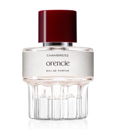 Chambre52 Orencie Eau de Parfum 52 ml, briaunuotas stiklo buteliukas su rausvu skysčiu