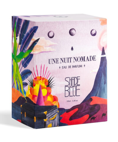 Une Nuit Nomade Shade of Blue Eau de Parfum 100 ml spalvinga iliustruota dėžutė
