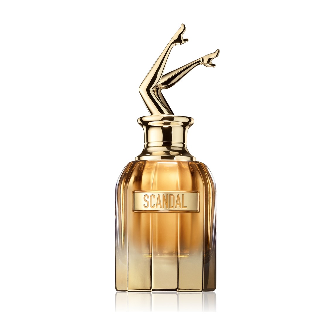 Jean Paul Gaultier Scandal Absolu Parfum Concentré 80 ml auksinis rievėtas flakonas su kojų formos dangteliu