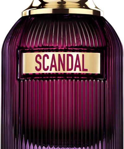 Jean Paul Gaultier Scandal Intense EDP 30 ml tamsiai violetinis rievėtas flakonas su auksiniu dangteliu