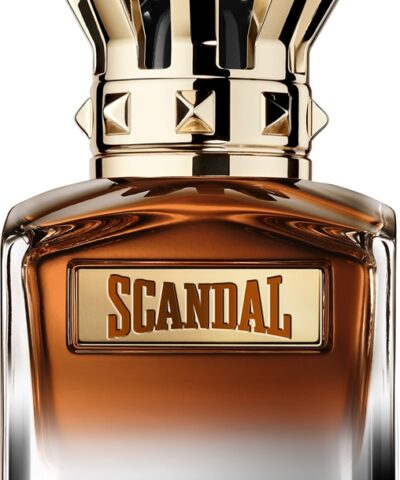 Jean Paul Gaultier Scandal Pour Homme Elixir Parfum 50 ml gintarinis flakonas su auksine karūna
