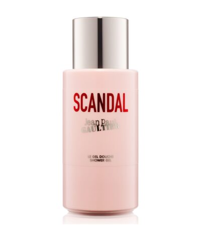 Jean Paul Gaultier Scandal Shower Gel 200 ml šviesiai rožinis buteliukas su raudonu užrašu Scandal