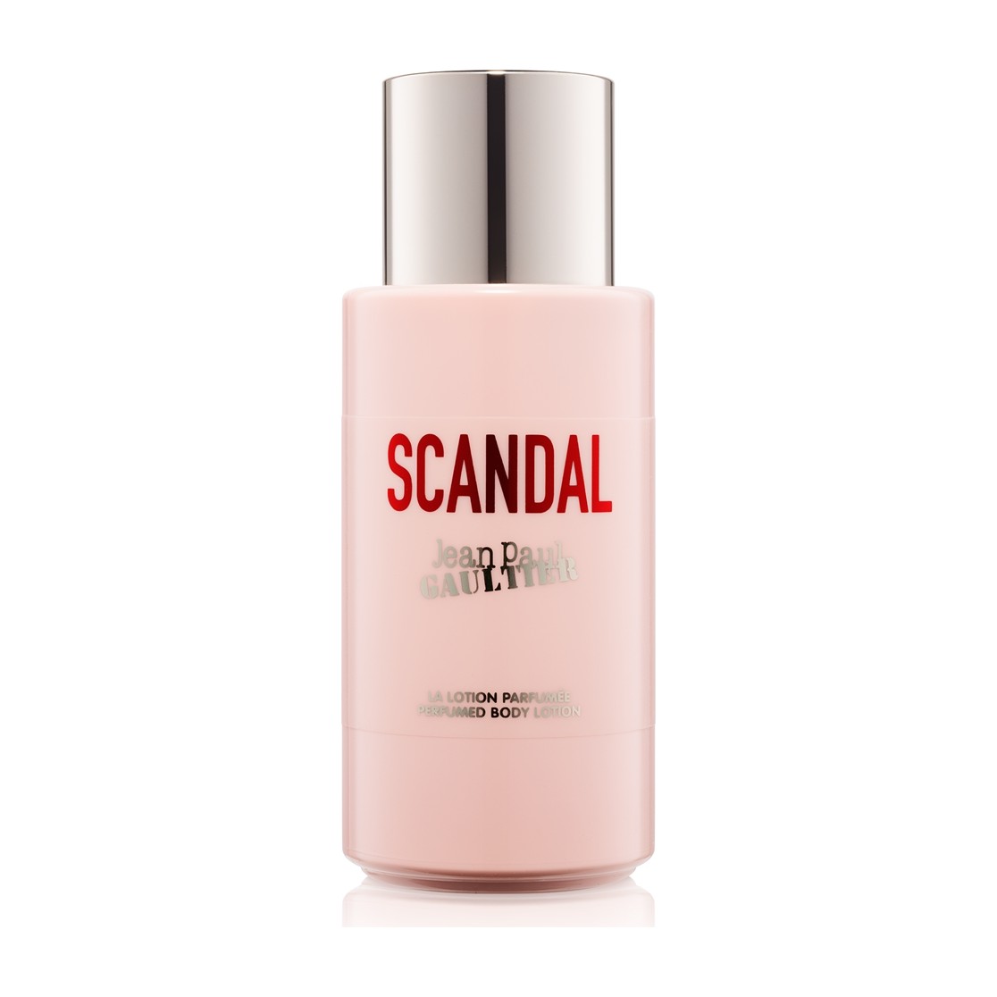 Jean Paul Gaultier Scandal Body Lotion 200 ml šviesiai rožinis buteliukas su sidabriniu dangteliu