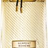 Boucheron Serpent Bohème Eau de Parfum, auksinis buteliukas su gyvatės žvynų raštu ir juoda pinta virvele, 50 ml