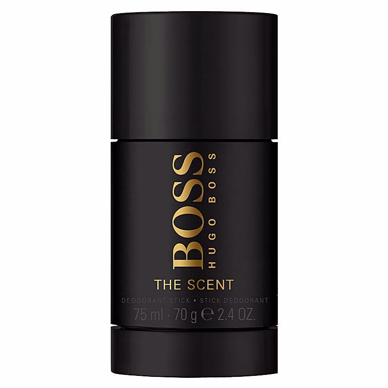Hugo Boss The Scent for Him pieštukinis dezodorantas juodas cilindras su auksiniu užrašu