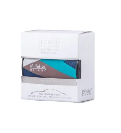 Millefiori Milano Icon Car Air Freshener Legni & Spezie Textil Geometric
