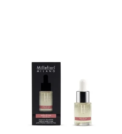 Millefiori Milano Fragrance Soluble in Water Ambra & Rosa 15 ml