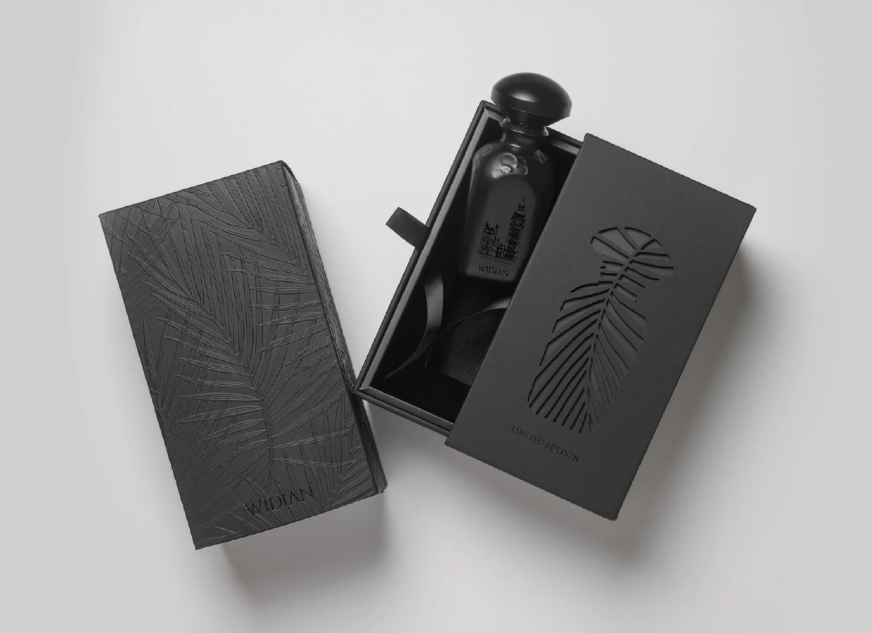 Widian London Black Edition Extrait de Parfum 50 ml ribotos serijos pakuotė