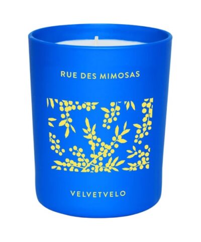 Velvetvelo, Rue Des Mimosas, Kvapioji žvakė, 185 g kvepalų buteliukas