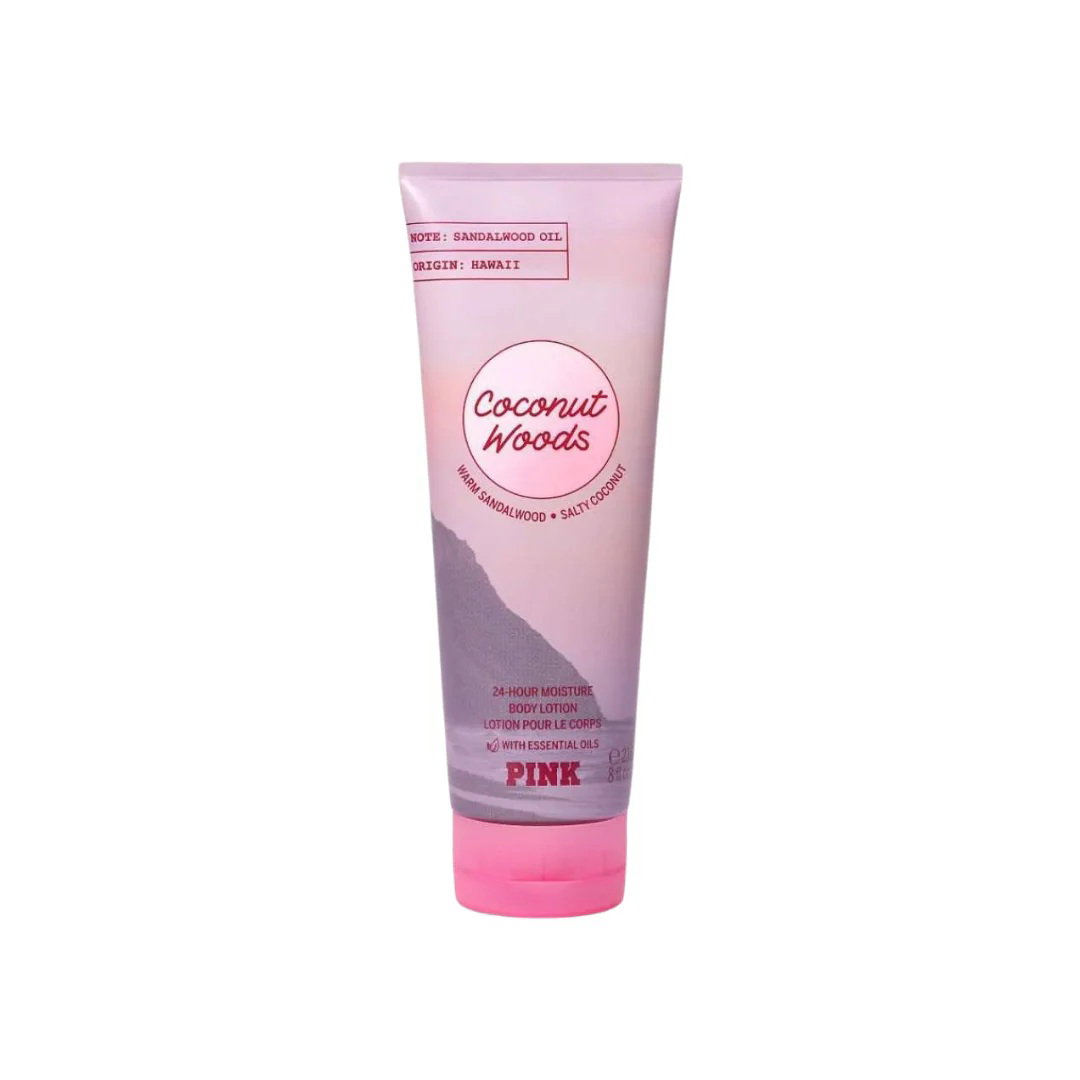 Victoria's Secret, Pink Coconut Woods, Drėkinamasis, Kūno losjonas, 236 ml kvepalų buteliukas