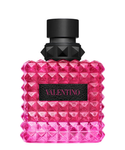 Valentino Donna Born In Roma Extradose Parfum 100 ml ryškiai rožinis kniedėtas buteliukas