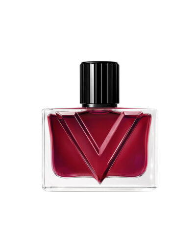Valentino Vendetta Donna Eau de Parfum 50 ml skaidraus stiklo buteliukas su raudona V forma